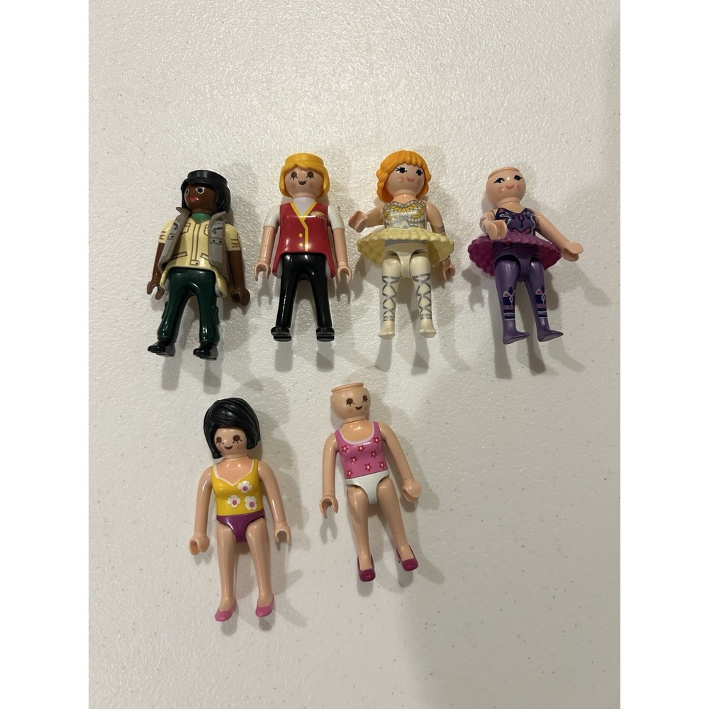 Playmobil Female Figures Lot of 6 Swimsuit Ballerina Custom Fodder Parts